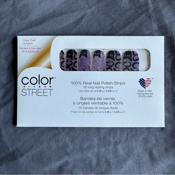 *Retired* Color Street: Cat’s All Folks | Halloween Purple Glitter Black Sparkle - Picture 3 of 13